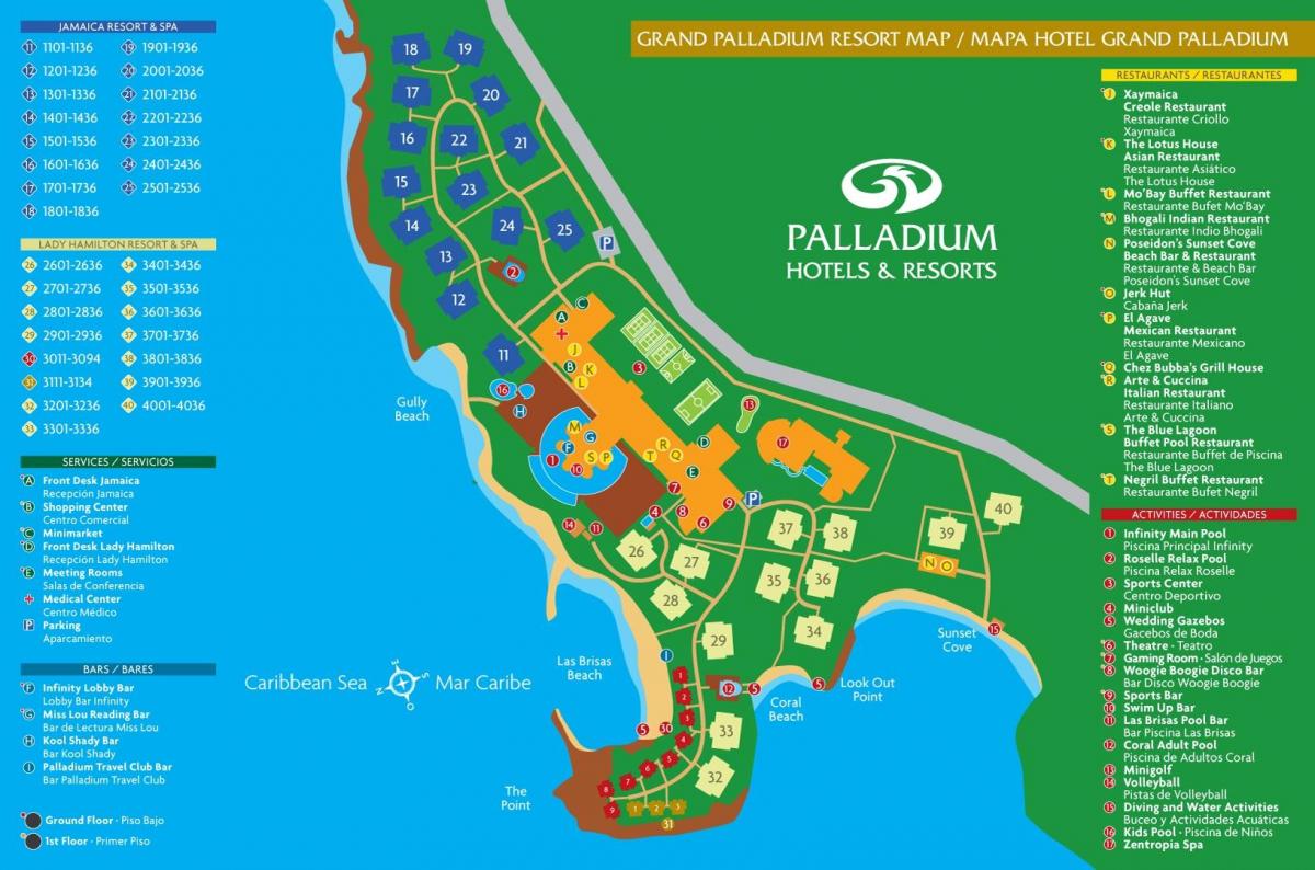 Karte grand palladium jamaica resort