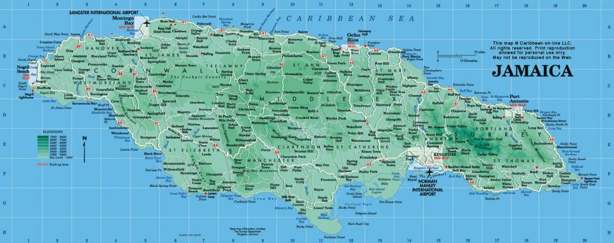 karte jamaika