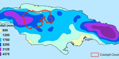 Karte jamaika klimata