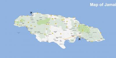 Karte jamaika lidostas un kūrorti